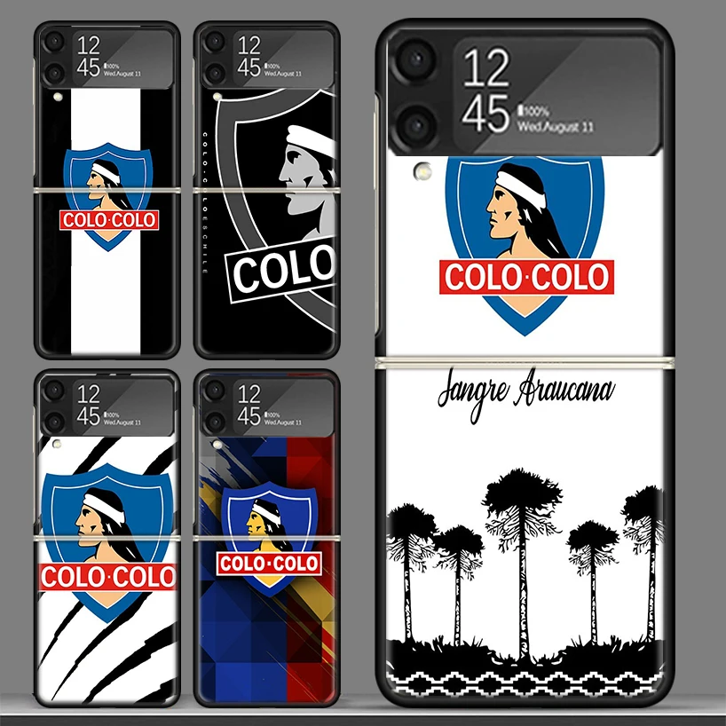 New Club Social Y Deportivo Colo Phone Fold Case for Samsung Galaxy Z Flip 6 5 4 3 ZFlip6 Z Flip5 Flip6 Flip4 Flip3 5G Black She