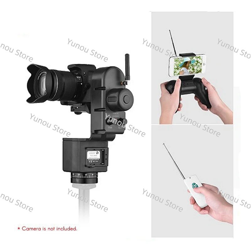 

YT-3000 50m Wireless Remote Control Electronic Pan Tilt Motorized Panoramic Tripod Head for Camera Video Shooting