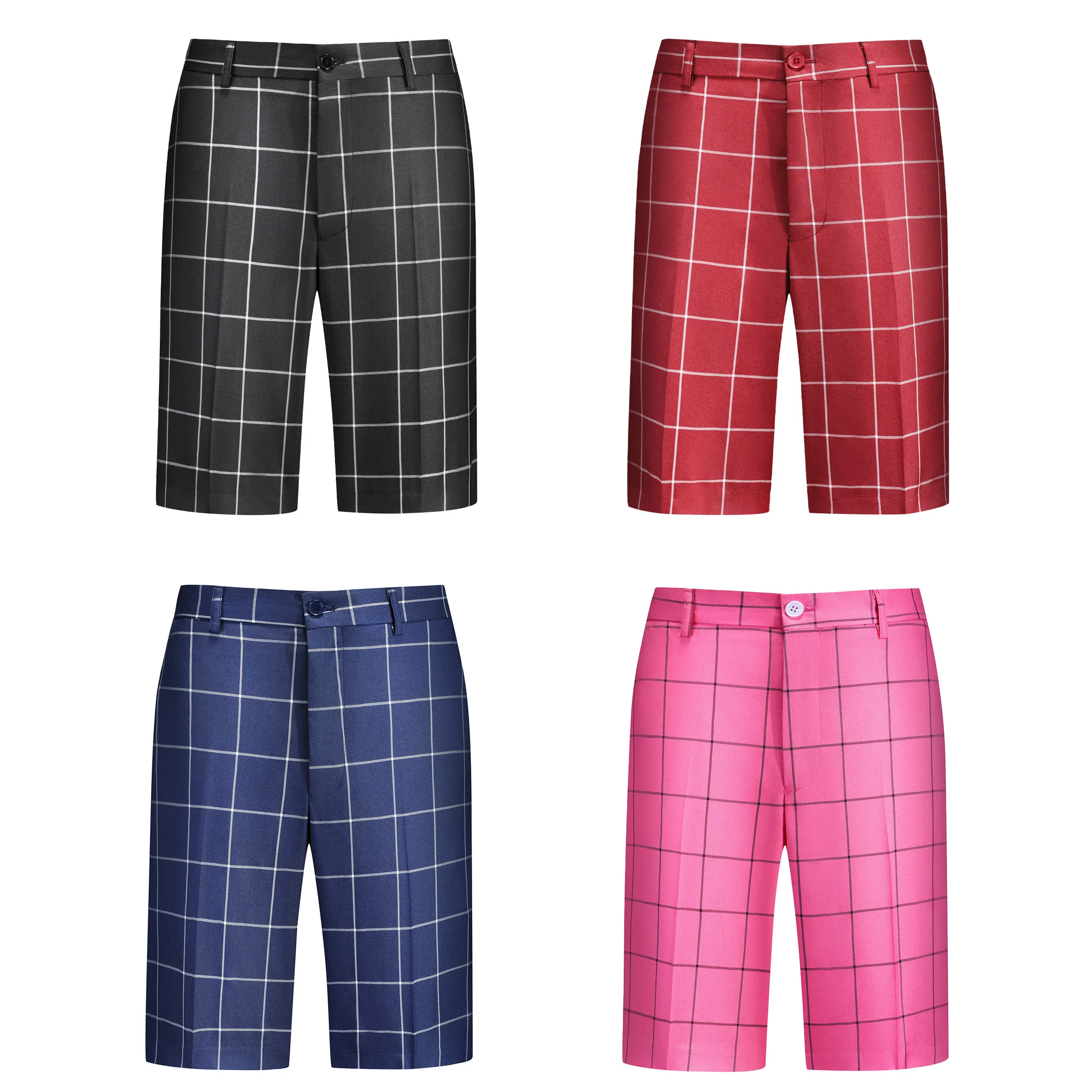 

High-quality men's fashionable and stylish summer and spring lightweight four-season casual checkered shorts