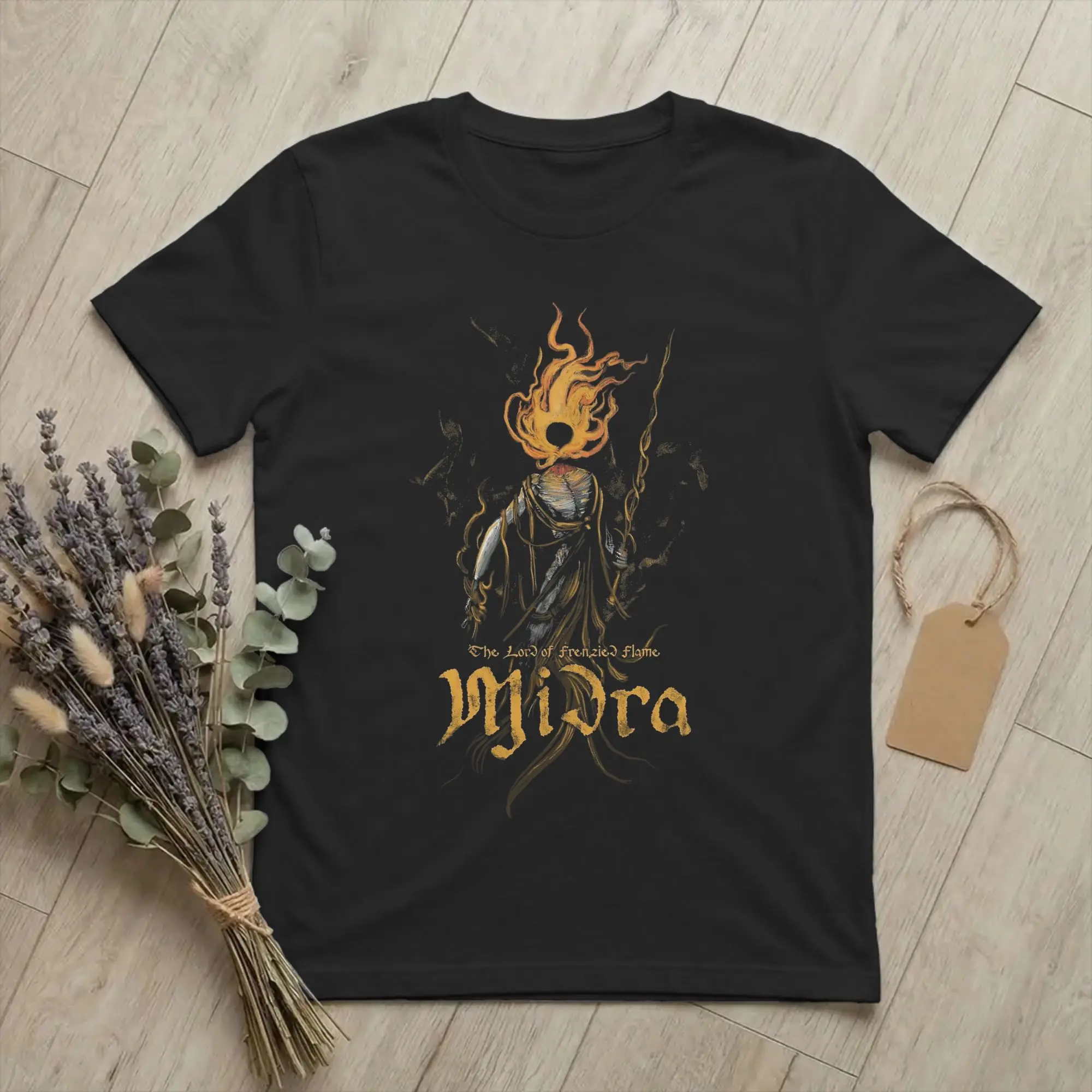 Frenzied Flame King Midra Men T Shirt Ring Game Funny Tee Shirt Short Sleeve Round Neck T-Shirts Cotton Unique Clothes