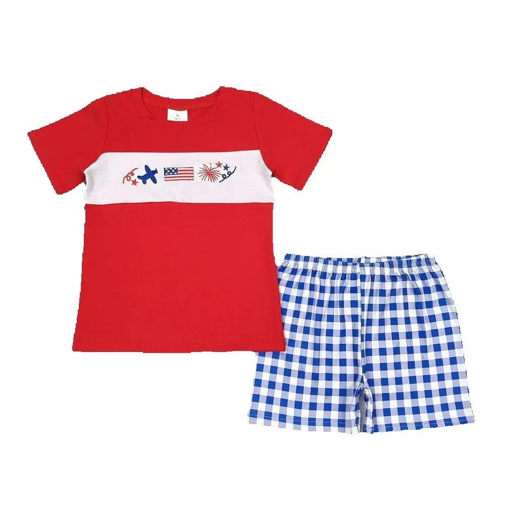 Baby Girls 4th Of July Flag Sibling Boys Rompers Shorts Clothes Sets