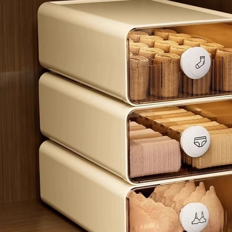

German underwear, underwear, storage box, grid, close-fitting clothing, socks, household three-in-one wardrobe