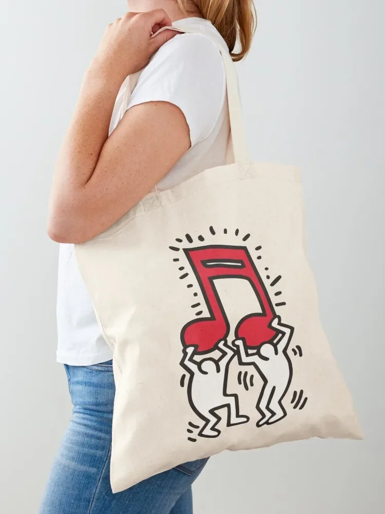 music note haring pop art Tote Bag cute pouch bag Lady bags Tote Bag