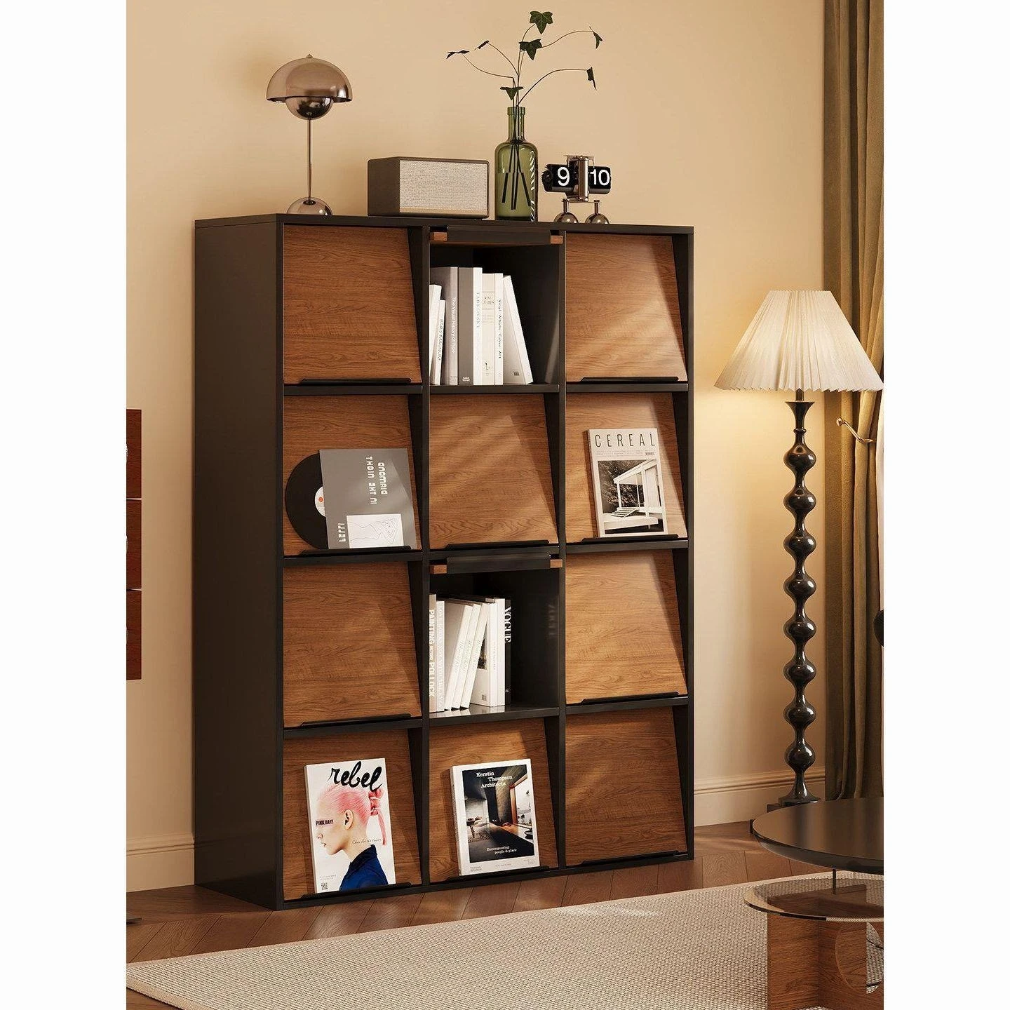 Home Living Room Modular Free Combination Cabinet Locker Integrated Record Cabinet