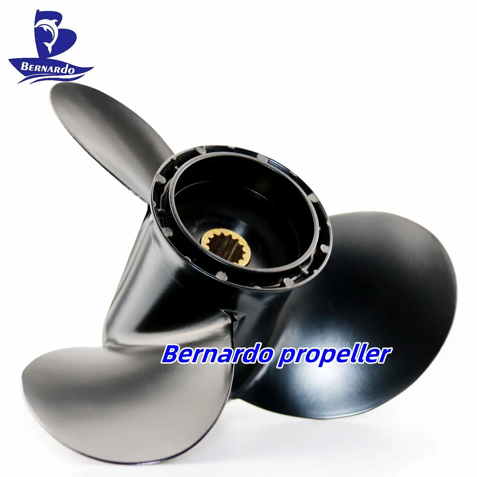 Bernardo Boat Propeller 10.3X12 Fit Evinrude&Johnson Outboard Engine ETEC 15 20 25 30 35HP Screw 3 Blade 14 Tooth Spline RH