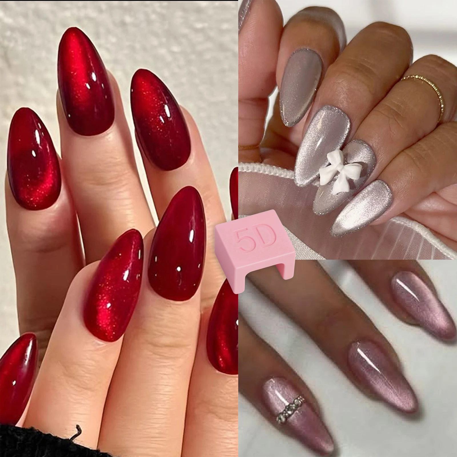 Nail Art Cat Eye Magnet Stick per Cat Eye Gel Effetto Ornamenti creativi Puntelli per unghie Strumenti Gel Speciale Velluto 5D Nail Strumento fai da te