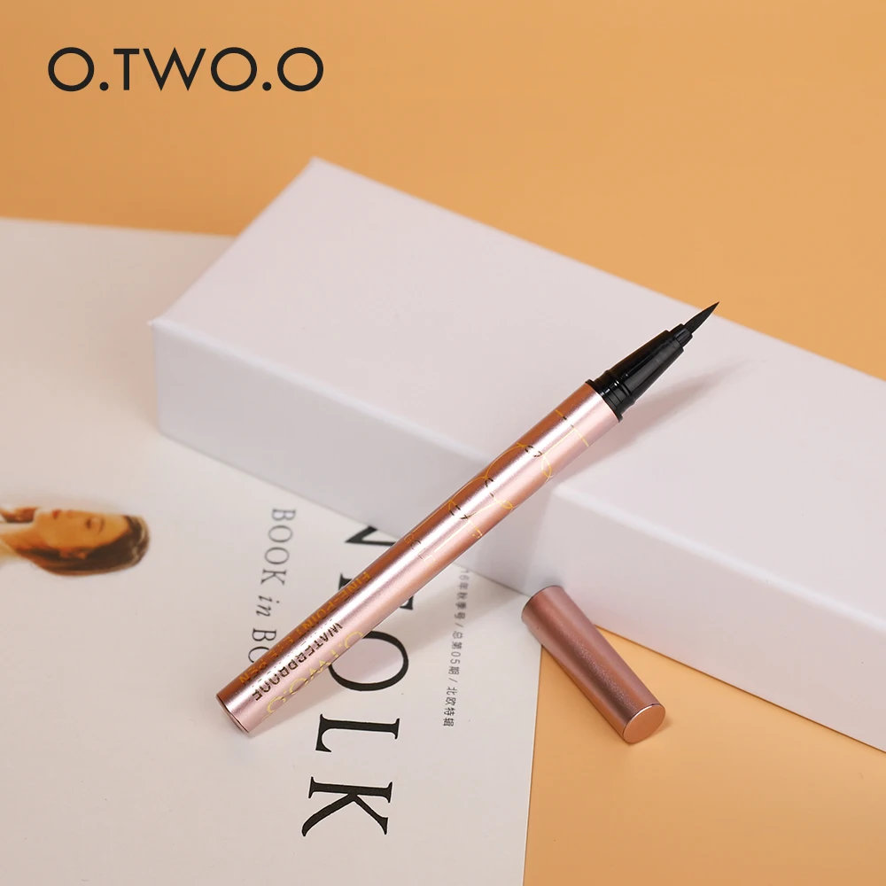 O.TWO.O Liquid Eyeliner Pen Natural Factors Super Waterproof Eye Liner Pencil Fast Dry Soft Texture Eyes Makeup Tools