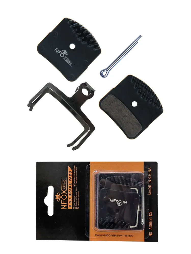 AliExpress Goodtaste Bicycle heat-dissipating brake pads four piston disc brake pads mountain road bike resin ceramic copper-based metal brake pads