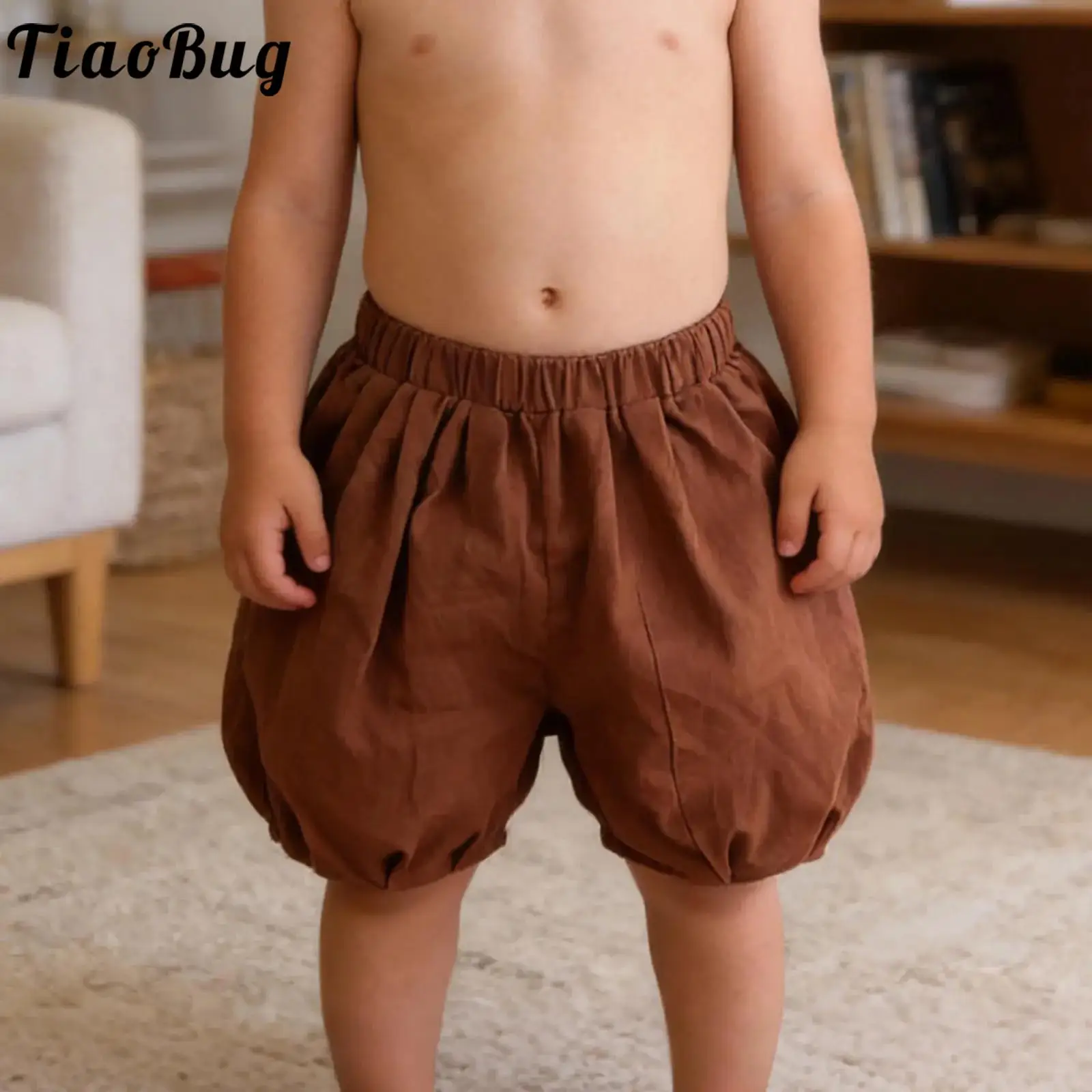 

Baby Medieval Renaissance Viking Pirate Bloomers Shorts Elastic Waistband Cotton Vintage Knickers Pants Theme Party Costume