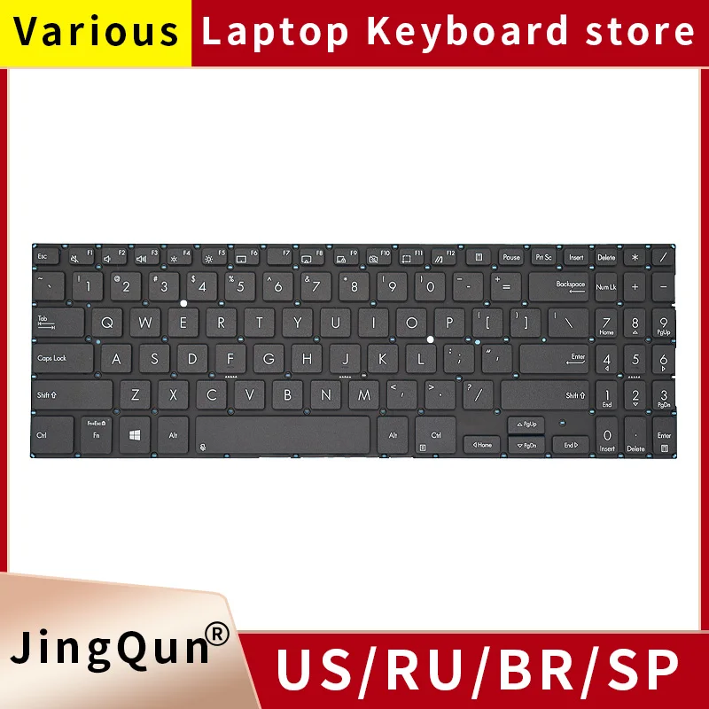 Imagem -01 - Original Eua Russo Teclado do Portátil para Asus Expertbook B1-b1500 P1550 Bw450 Pro15 Px555 Px555c Substituir Notebook Teclado Novo original eua russo teclado do portatil para asus expertbook b1 b1500 p1550 bw450 pro15 px555 px555c substituir notebook teclado novo 01
