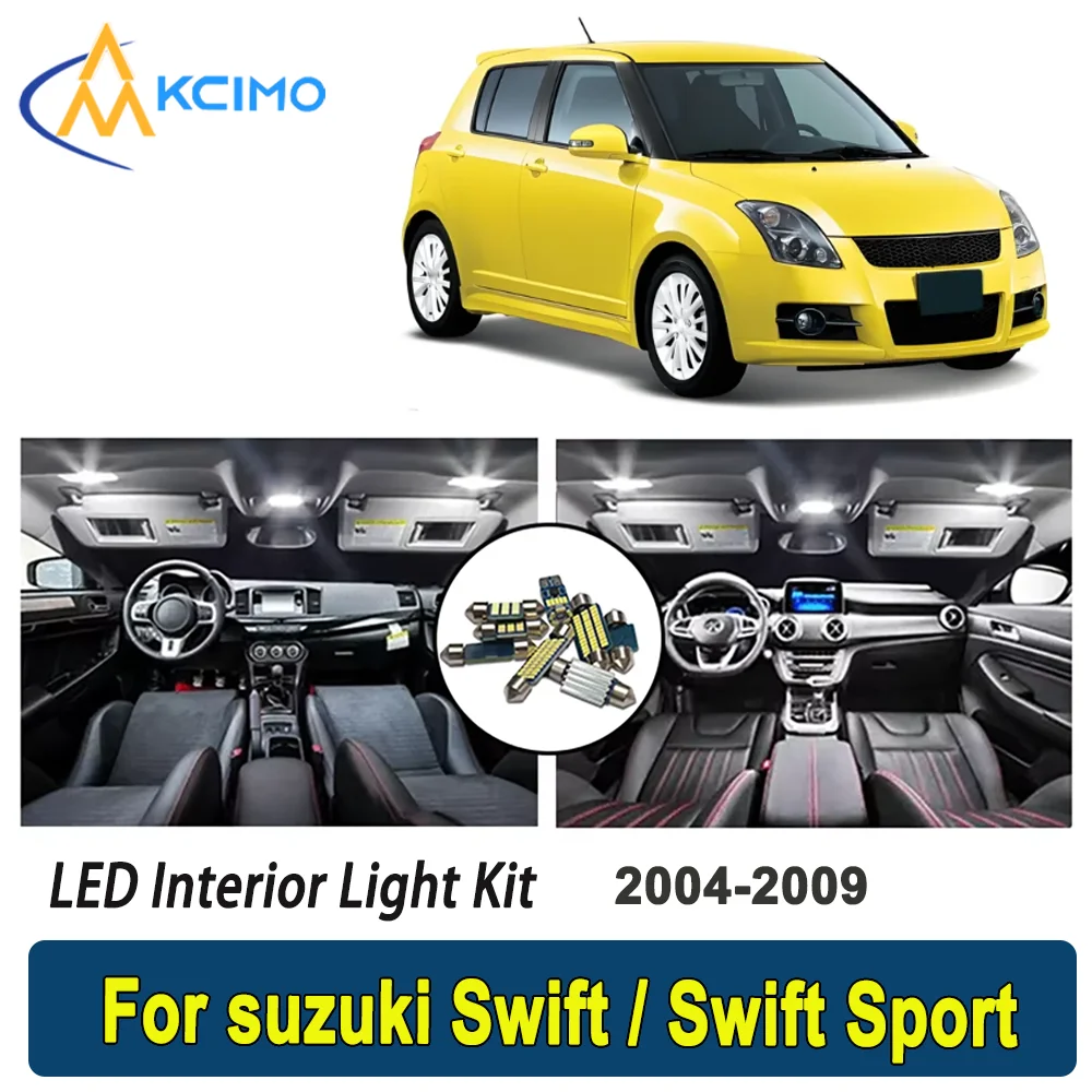 

Kcimo LED For suzuki Swift / Swift Sport (2004-2009) Premium Bright LED Interior Dome Map Trunk Light Kit Car Led Lamps Car LED