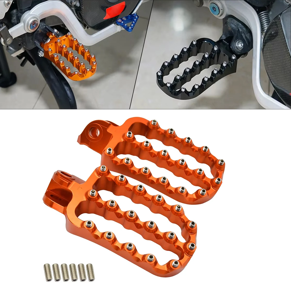 For KTM Motorcycle CNC Foot  Rest Pegs  Footrest  Footpeg  690 790 890 950 990 1050 1090 1190 1290 Adventure Supermoto S T SMC R