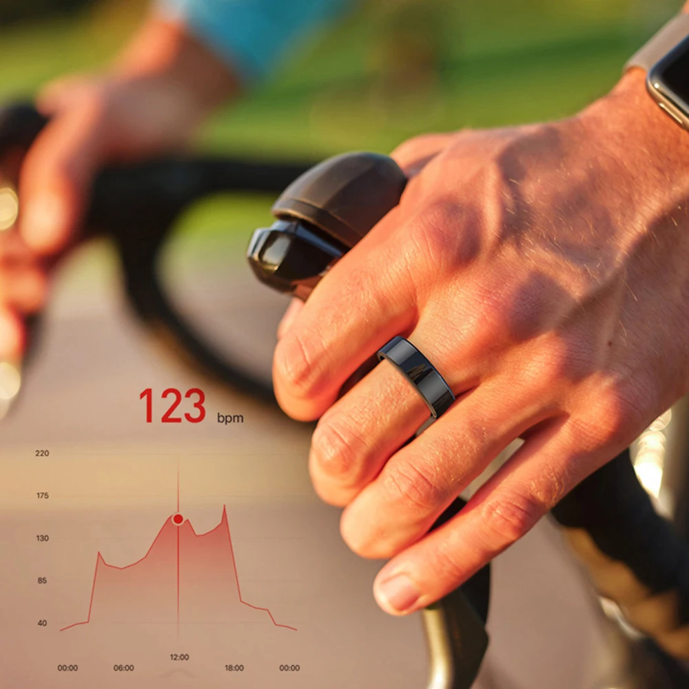 R02 Smart Ring Health Tracker For Men Women Blood Oxygen Heart Rate Sleep Monitor IP68 Waterproof For IOS Android Finger Ring