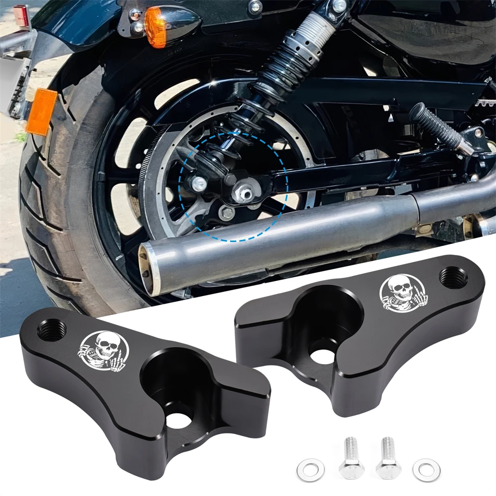 

Black 1" Lowering Blocks Kit for Harley Touring Road Glide Street Glide Road King Special Custom FLHXS FLHRXS FLTRXS 2009-2025