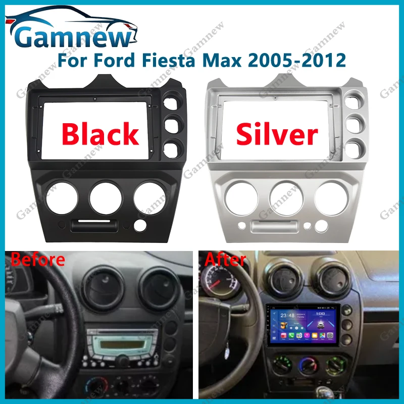 

9 Inch Car Frame Fascia Adapter Android Radio Dash Fitting Panel Kit For Ford Fiesta Max 2005-2012