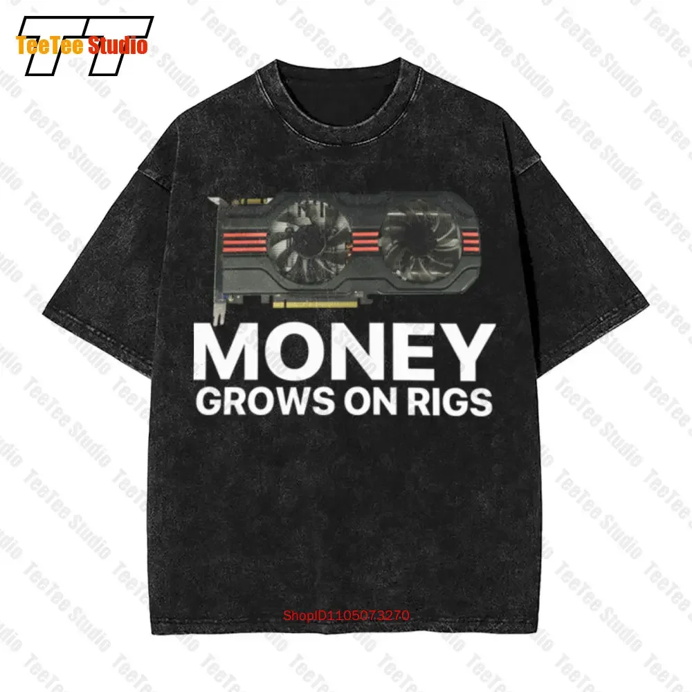 Money Grows On Rigs Vintage Oversized T-Shirt BWDO