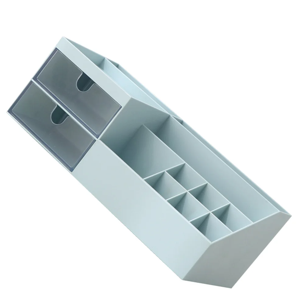 

Multifunctional Desktop Pen Storage Container Box Makeup Brush Holder Compartments Stationery Keys Pencil