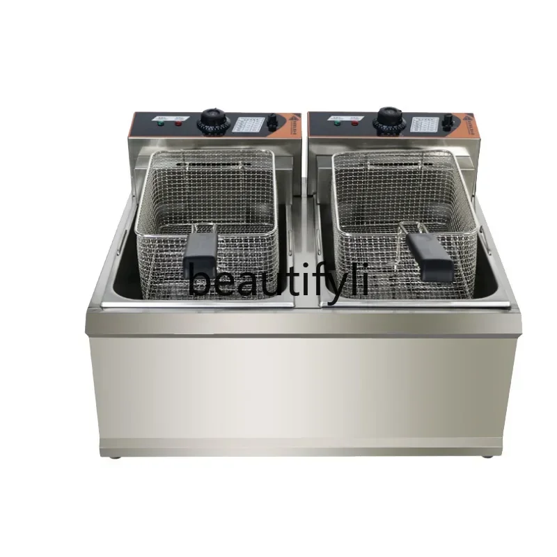 Z189  Single Cylinder Single Screen Desktop Electric Fryer Commercial Electric Fryer Burger Shop Kitchen Fryer