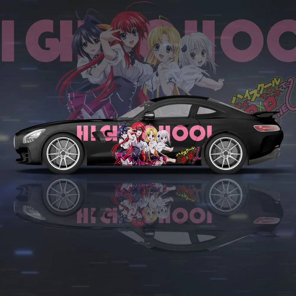 High School DxD Girl Car Wrap Protect Stickers Car Decal Creative Sticker Car Body Appearance Modification Decorative Sticker