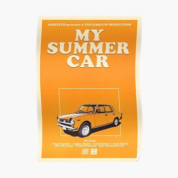 My Summer Car Satsuma  Poster Mural Wall Funny Picture Print Art Decoration Decor Painting Home Room Modern Vintage No Frame