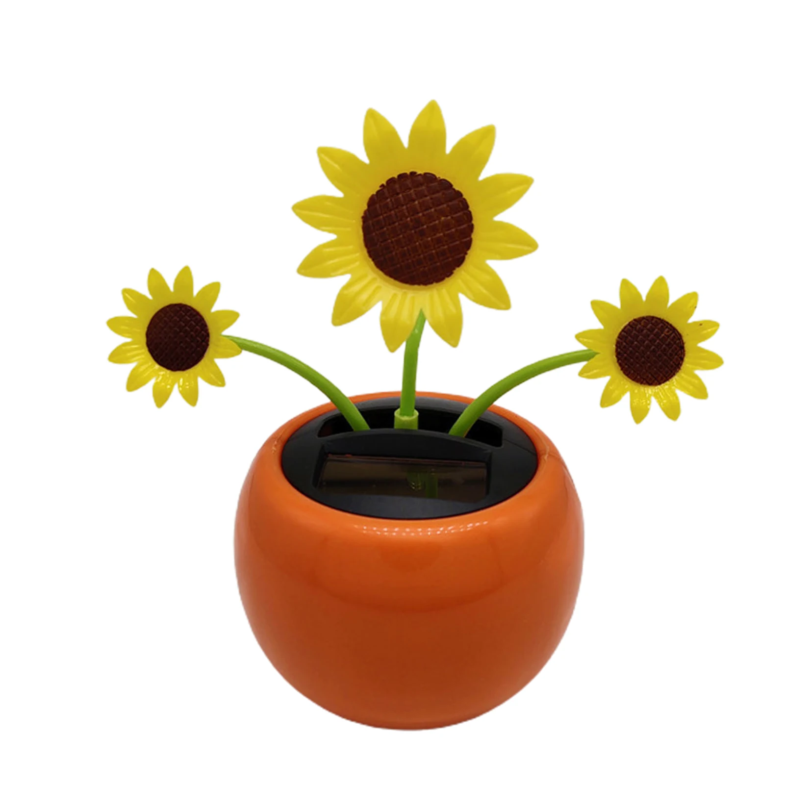 Solar Powered Dancing Flower Car Dashboard Ornaments Swinging Toy Car Accessories Auto Interior Office Desk Decoration Gifts