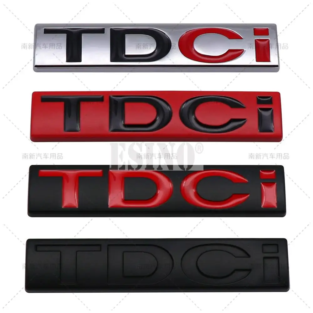 

Car Styling 3D TDCI Trunk Metal Zinc Alloy Emblem Rear Body Tailgate Accessory Adhesive Badge for Ford Kuga Explorer Transit