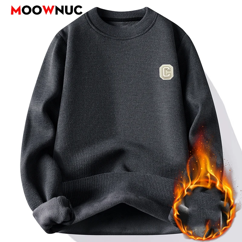 

Мужской теплый вязаный свитер, пуловеры, повседневный толстый свитер, мужская уличная одежда, модная одежда, весна-осень-зима, мужская одежда