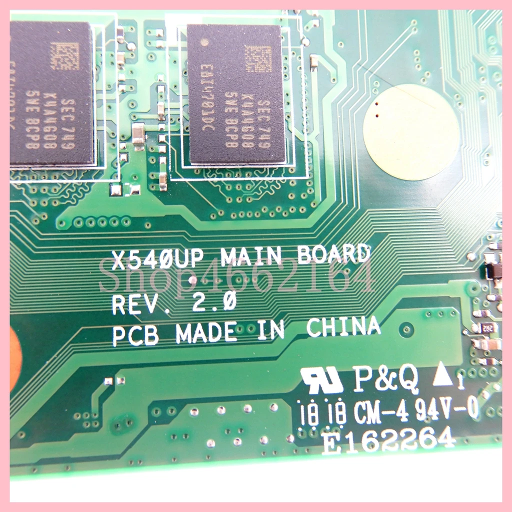 Imagem -06 - Placa-mãe para Laptop para Asus Vivobook R540up R540u X540u X540u X540u F540u X540u Cpu de 7ª Geração Gpu V2g Mainboard