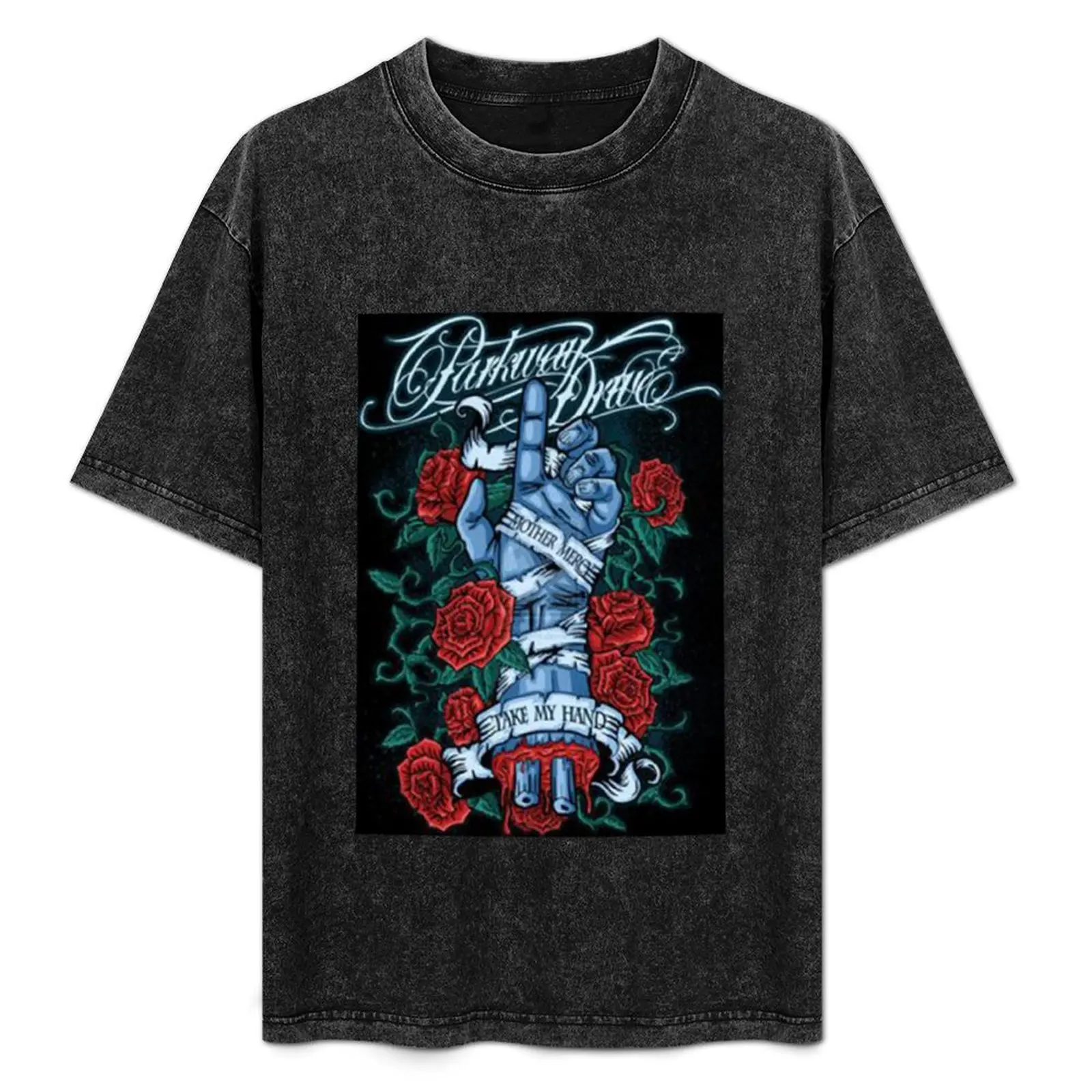 

parkway drive band fan art T-Shirt baggy shirts sublime animal prinfor boys street wear t shirts for men pack