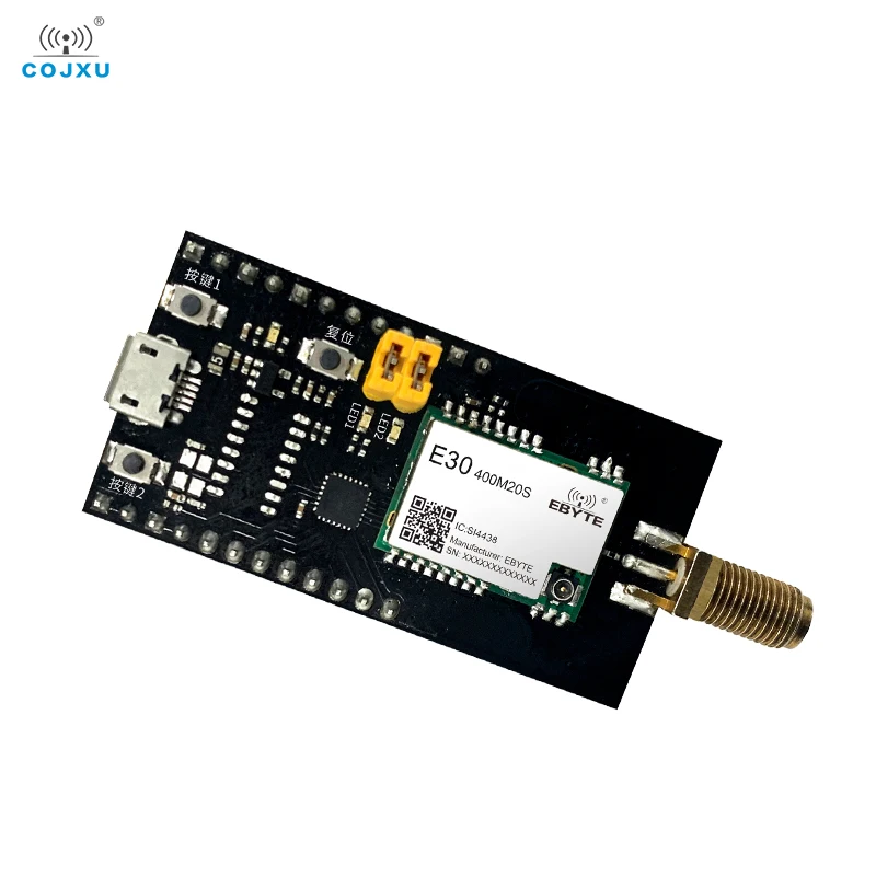 USB to TTL Test Board for E30-400M20S Module Development Evaluation TXEN Control With Rubber Antenna Easy Use E30-400MBL-01