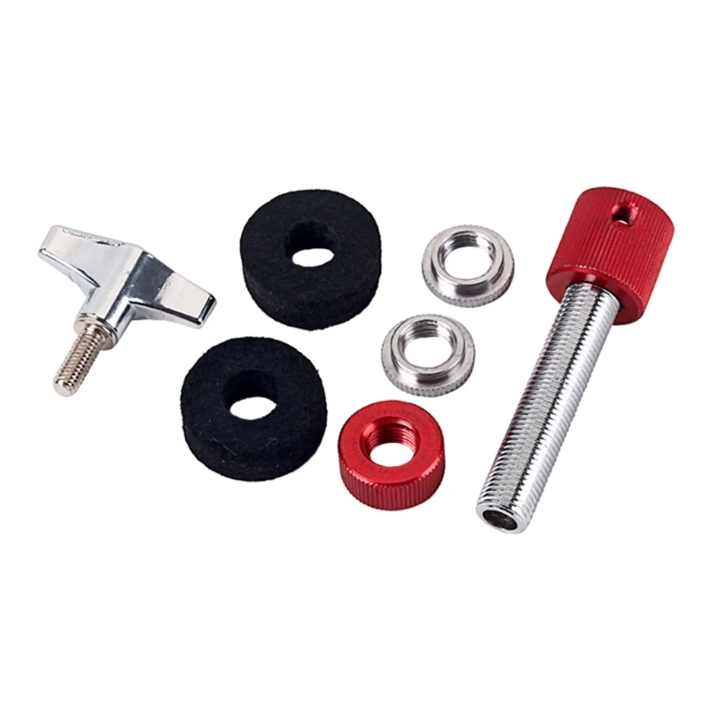 

Aluminum Alloy Red Hi Hat Clutch Drum Clutch Hi Hat Stand Post Drum Parts D5QD