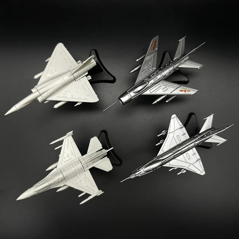 4D Assembled Fighter Model F16 Jet J-6 Simulation Model Phantom Combat Aircraft 1/144 Toy