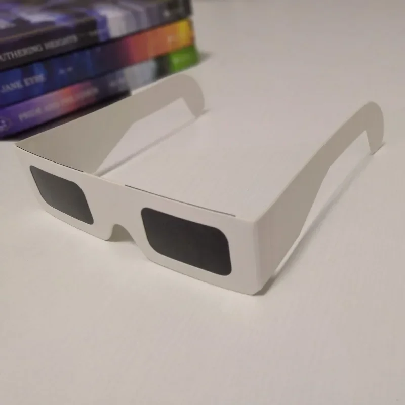 5PCS Premium Eclipse Eyeglasses AAS Approved Solar Glasses CE and ISO Certified HD Filter Film Crisp Image Goggles Paper Eyewear