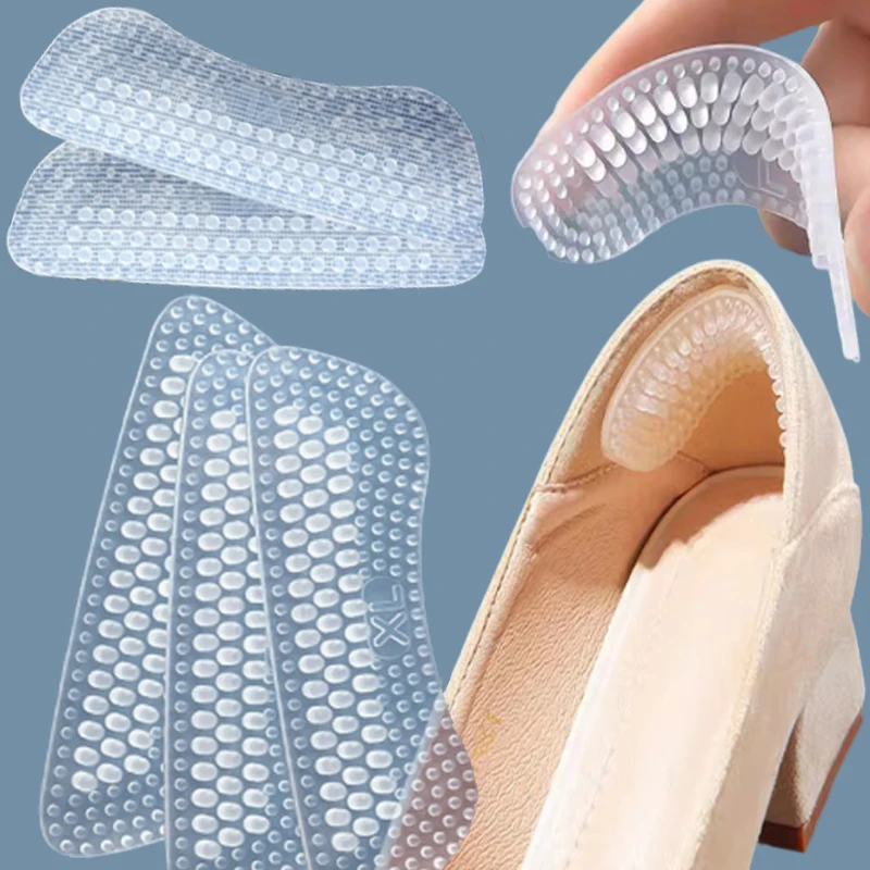 

2024 New Silicone Heel Stickers Heels Grips for Women Men Anti Slip Heel Cushions Non-Slip Inserts Pads Foot Heel Care Protector