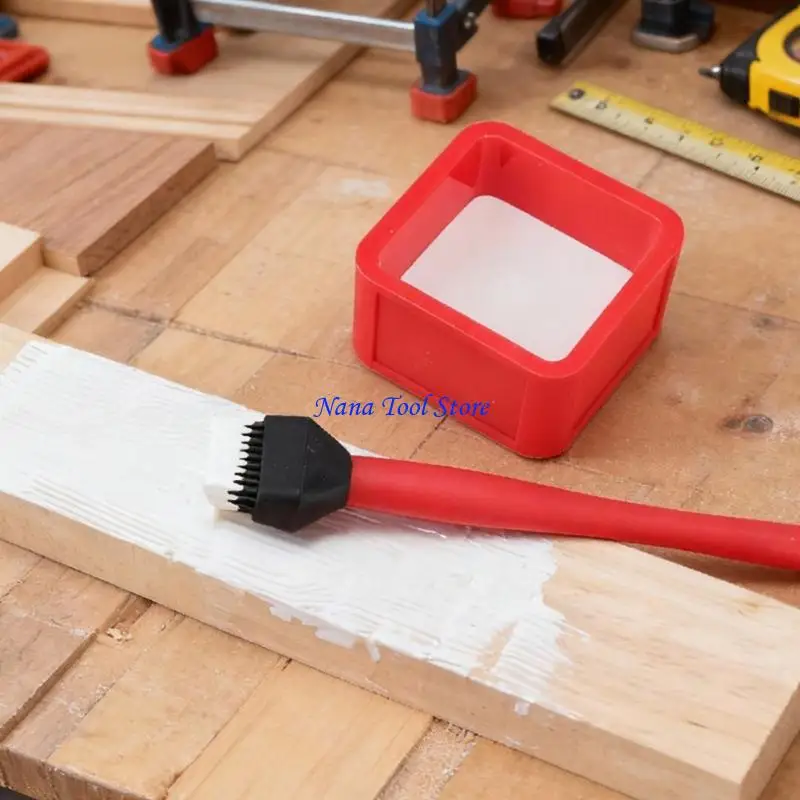 31GJ Small Silicone Glues Dispensing Storage Box Sealable Lid Glues Container for Accurate Control Electronics Repair Art