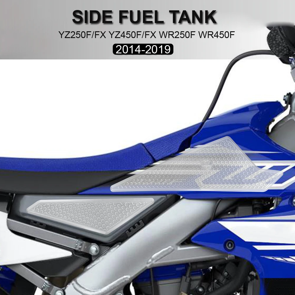 جديد لياماها YZ250F YZ250FX YZ450F YZ450FX WR250F WR450F 2014-2019 دراجة نارية المطاط خزان الوقود وسادة عدم الانزلاق Tankpad ملصقات #3