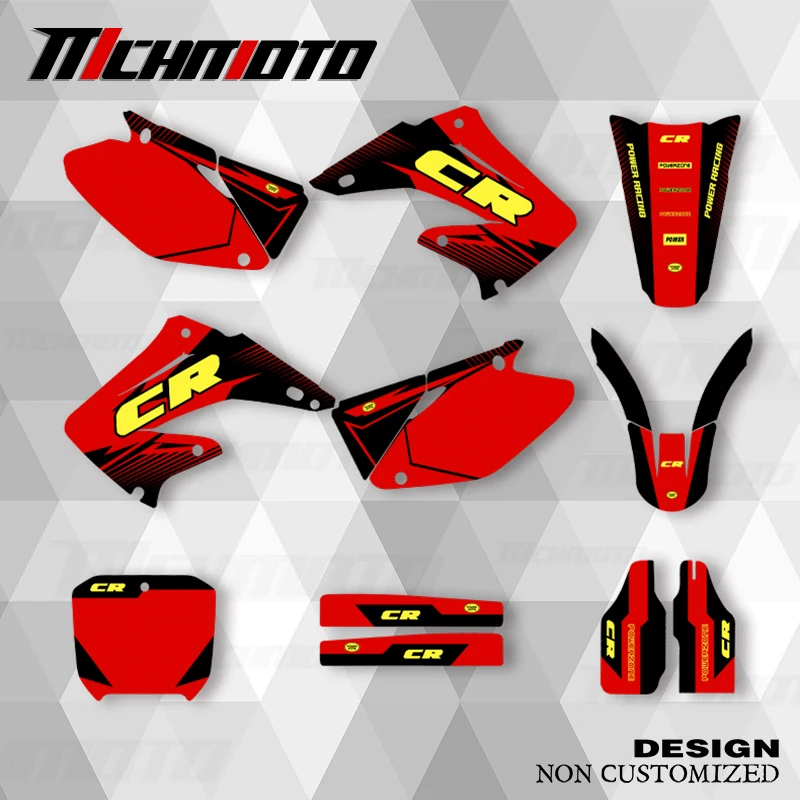 

MCHMFG новый стиль графические наклейки комплект наклеек для HONDA CR250 2004 2005 2006 2007 2008 2009 2010 2011 2012 CR125 250 2002 2003