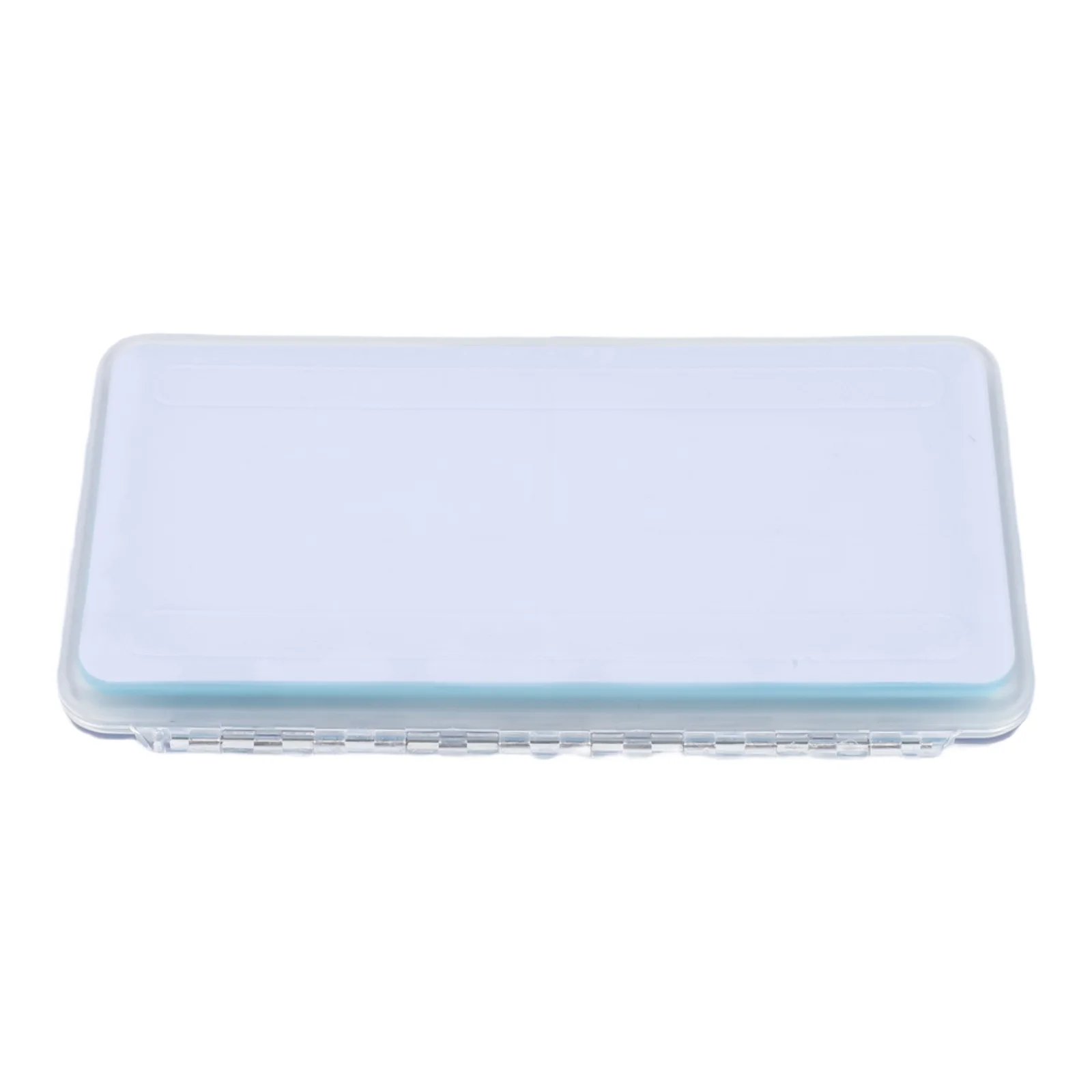 For Outdoor Fishing Fly Fishing Box Compact Fishing Gear Box Single Layer Stainless Steel Hinge Transparent Box