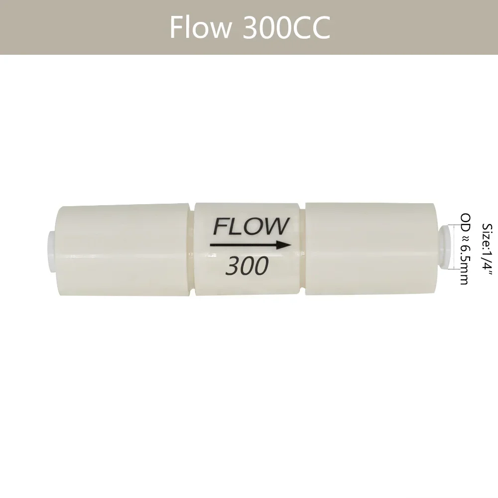 Flow Restrictor RO Water System Waste Water Regulater 300/450/550/650/800/1200/1500CC  1/4