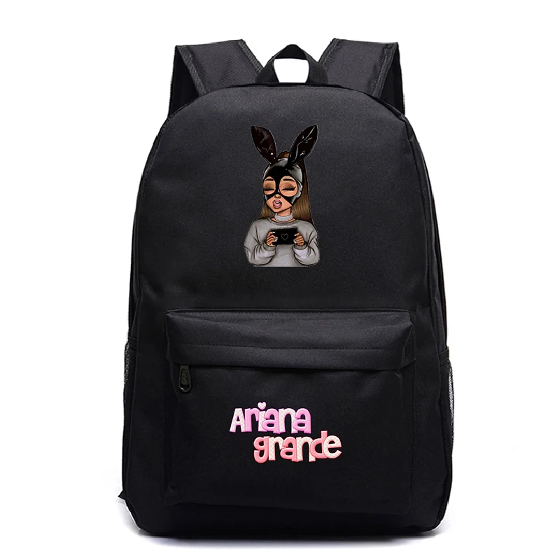 Ransel Mochilas Ariana Grande untuk Anak Perempuan Tas Sekolah Tas Buku Ransel Hiking Ransel Travel Terima Kasih Ransel Sekolah Anak Perempuan Berikutnya