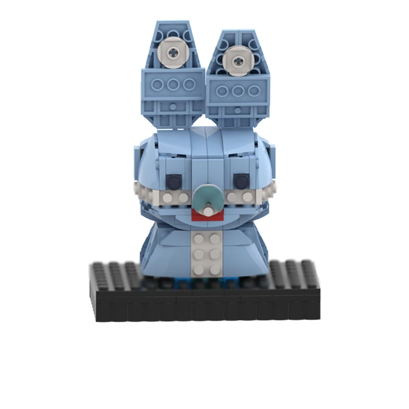 Creators Animal Series Model MOC Building Bricks Blue Rabbit Modular Technology Gifts Holiday Assemble Children Toys Suit