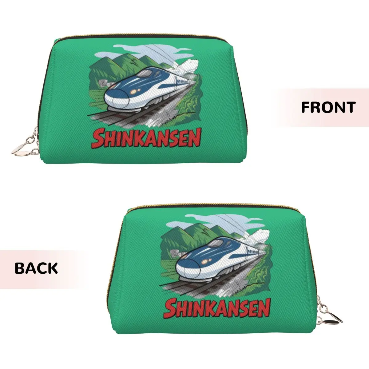 Shinkansen Sticker Women Cosmetic Bags Travel Makeup Organizer Pouch Toiletry Storage Dopp Kit Case