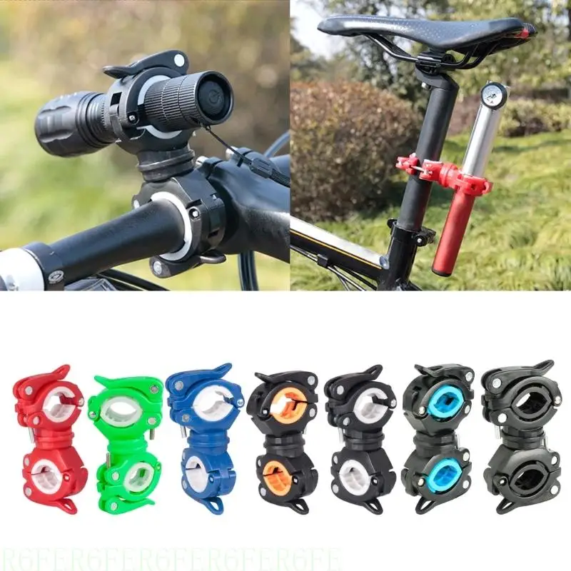 

652F Flashlight Mount Holder,Universal Led Light Mounting Holder Front Torch Mount LED Headlight-Holder