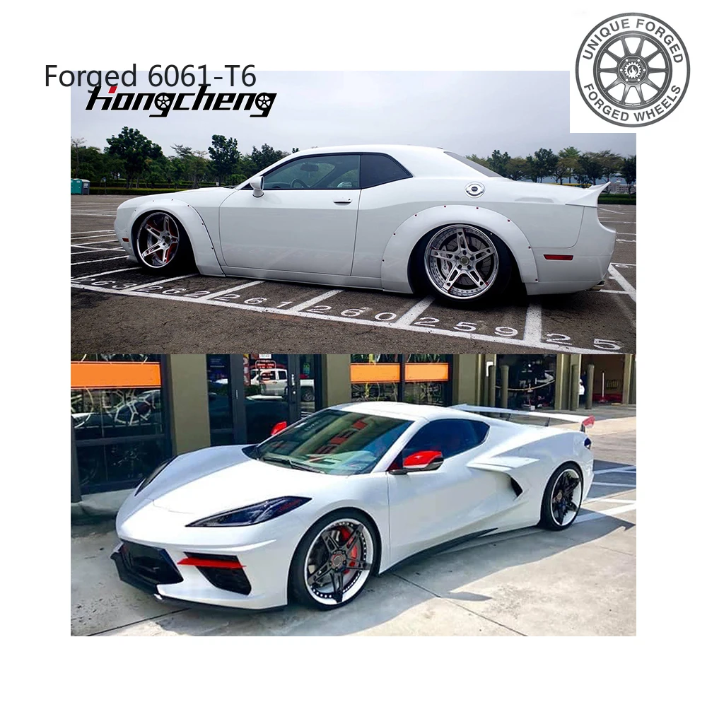 

26 styles2 Piece Forged Wheels 19 20 21 22 Inch Deep Concave Rims 5x112 5x114.3 5x120 Supports Customization