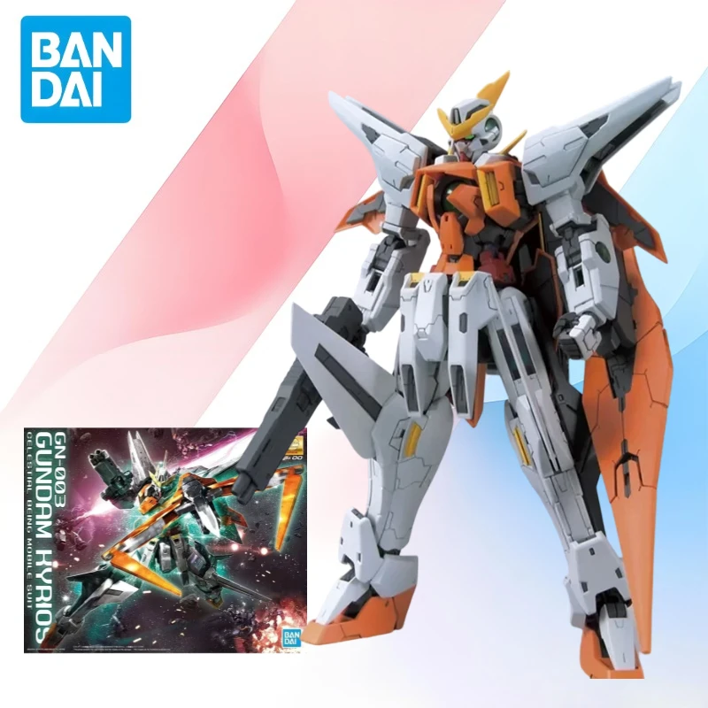 

In Stock Bandai Original Box MG 1/100 MOBILE SUIT GN003 GUNDAM HYRIOS Full Action Anime PVC Model Kit Assembly Toy Gift for Kids