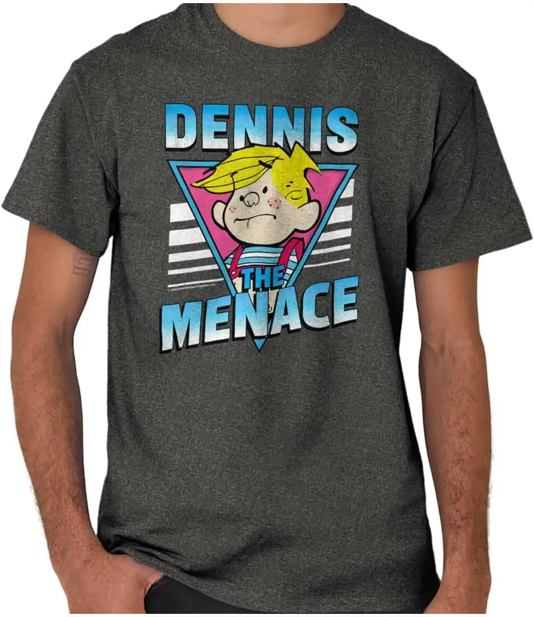 Brisco Brands Retro Dennis The Menace Cartoon  Tees High Quality 100%Cotton Short Sleeve