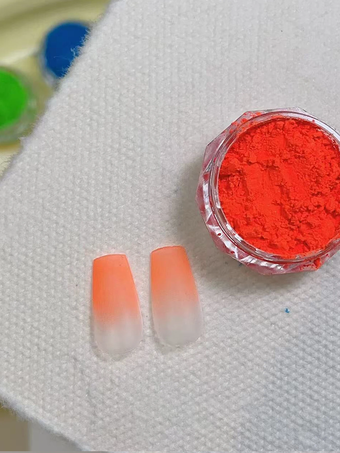 1 pedaço de pó de unhas gradiente dopamina material de unhas em pó DIY habilidades de arte de unhas, adequado para presentes para meninas