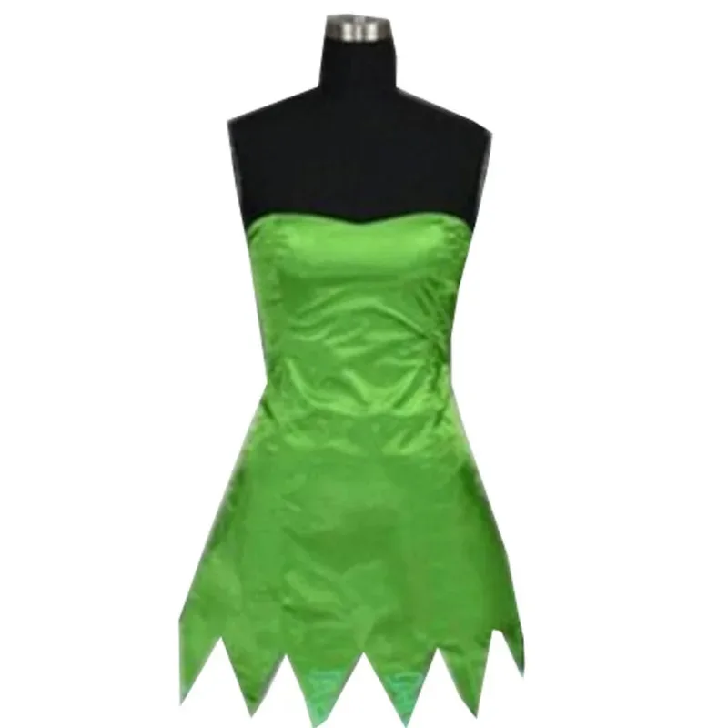 2018 vestido de princesa Tinkerbell Sexy película de lujo Cosplay Hada Verde Pixie Vestidos para adultos verano Anime Tinker Bell vestido Vestidos