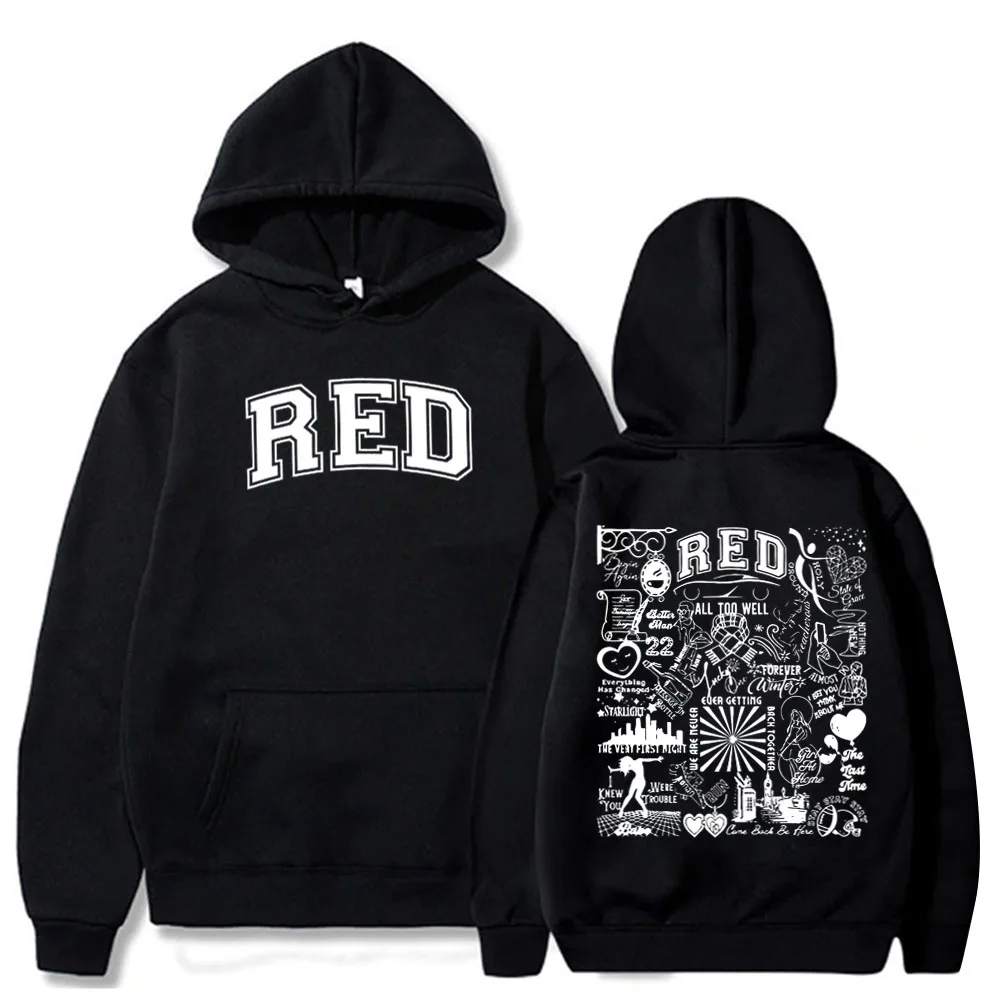 

Taylor Red Album Hoodie Taylor Music Hoodie Taylor Merch Gift for Swiftie Hoodie Unisex Pullover Tops Streetwear