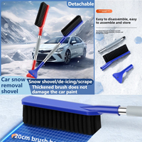 Car snow shovel tool glass defrost ice scraper snow sweeper snowboard brush multi-functional winter artifact